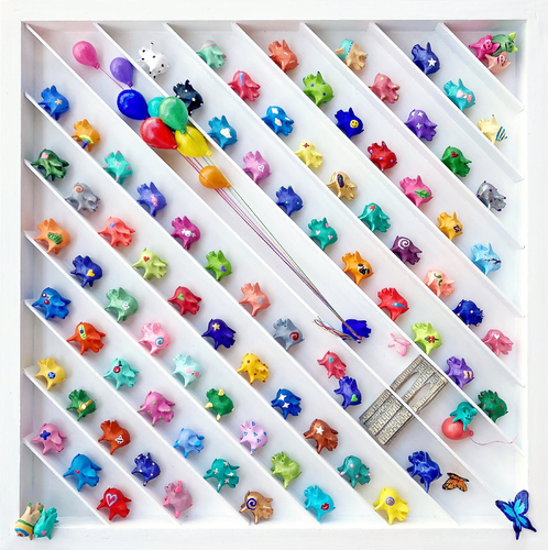 Bias Pig #8 - Brooklyn Bridge di Seunghwui Koo, Scultura in vendita su Singulart