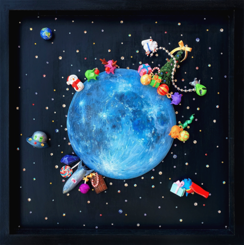 Blue Moon Holiday di Seunghwui Koo, Scultura in vendita su Singulart