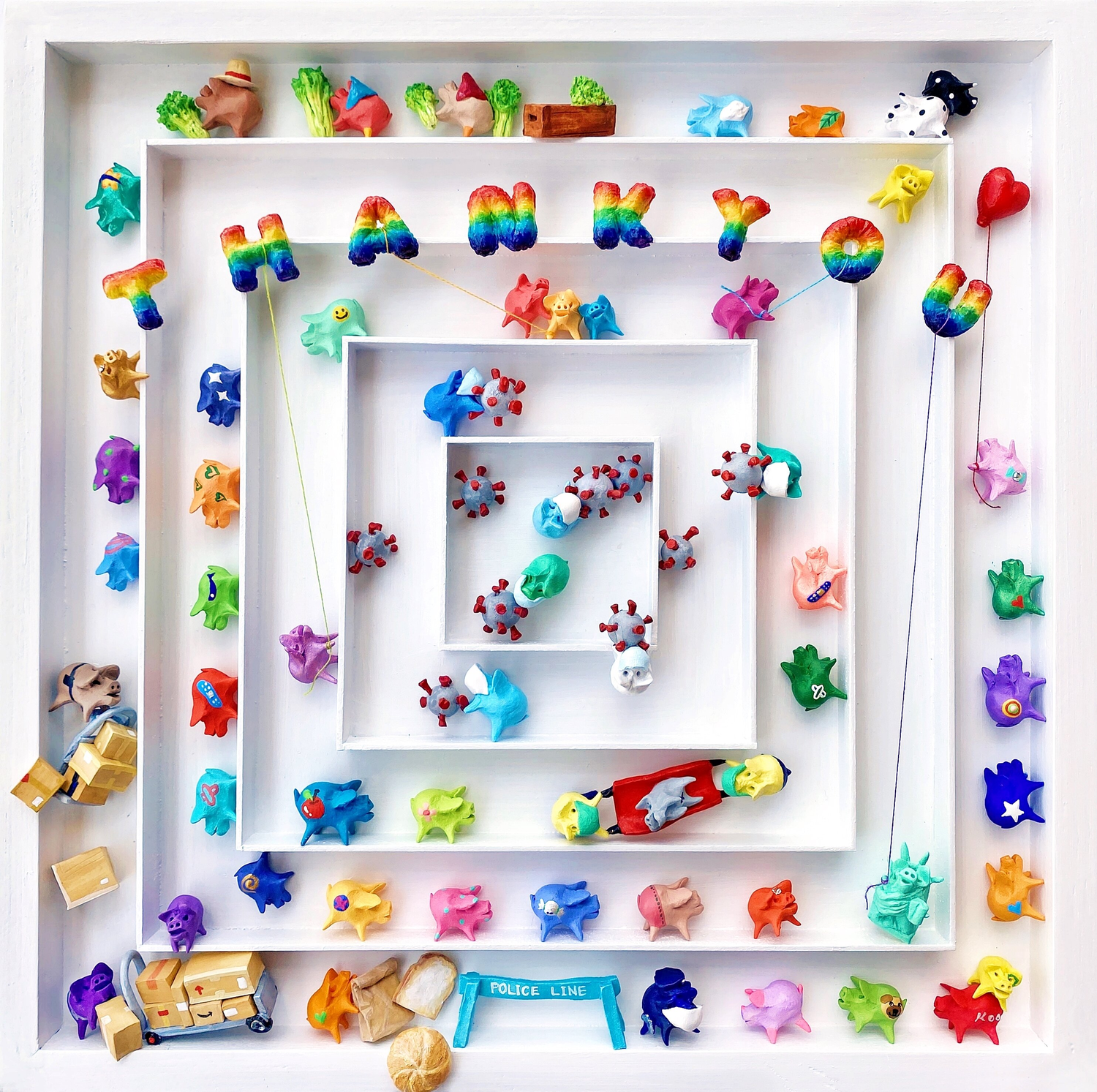 Square Pig #5 - Thank You Seunghwui Koo