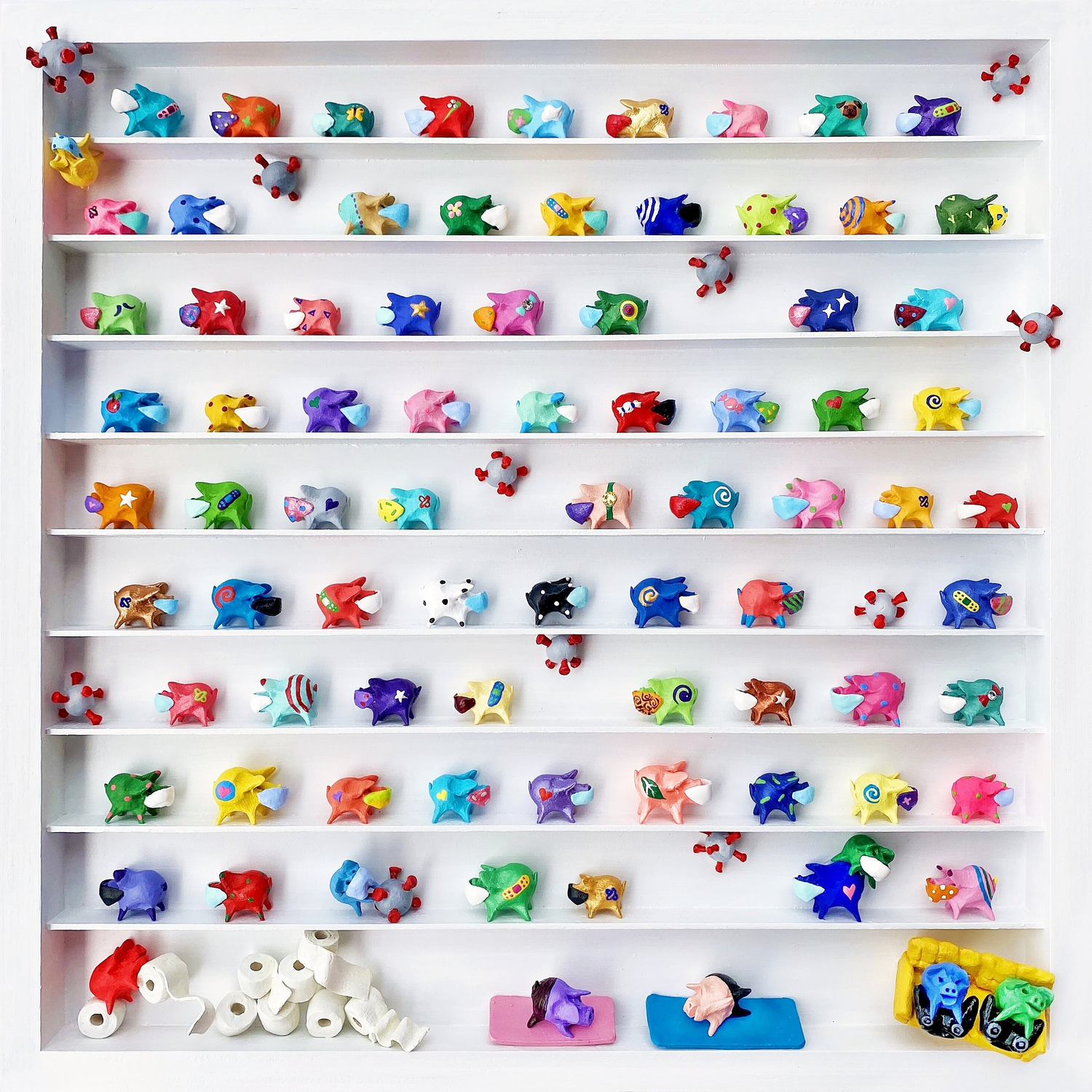 Amazing Pig #32 - Life in 2020 Seunghwui Koo Skulptur zu verkaufen