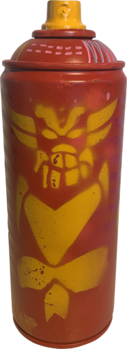“Goldorak - Red“ Spray can par SeCam, Sculpture en vente sur Singulart