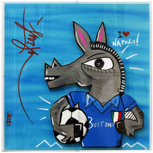 Mascotte del Napoli van Alessandro Siviglia, Beeldhouwwerk te koop op Singulart