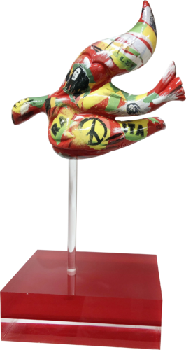 Tranche de vie  « Bob Marley « L’envol thème di Nouna, Scultura in vendita su Singulart