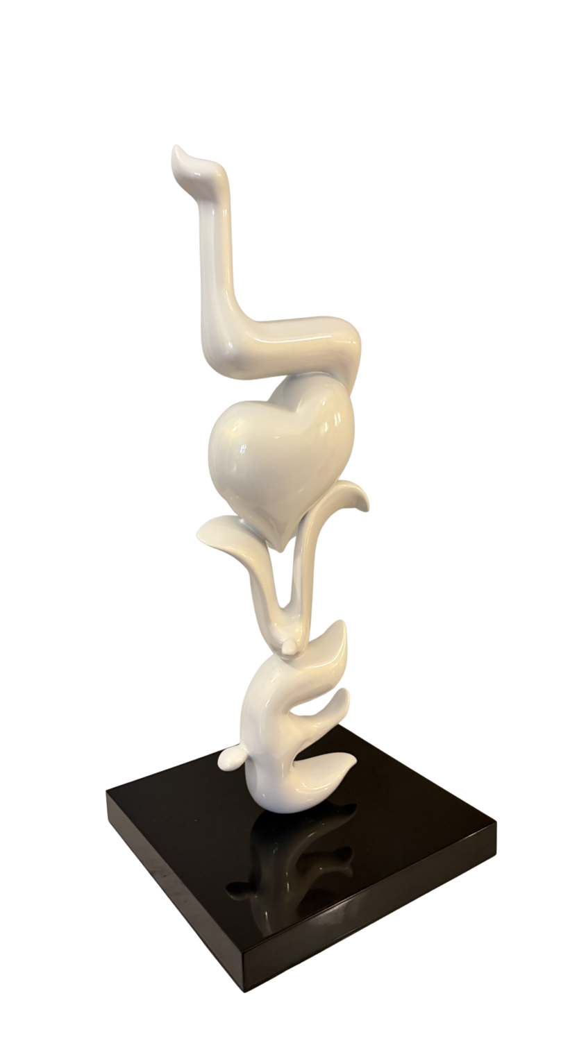 Level love Blanc Nouna Scultura in vendita