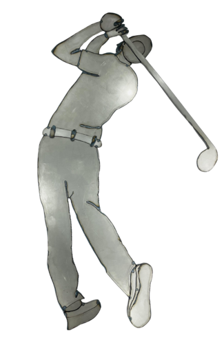 El golfista I de Jenifer Carey, Escultura a la venta en Singulart