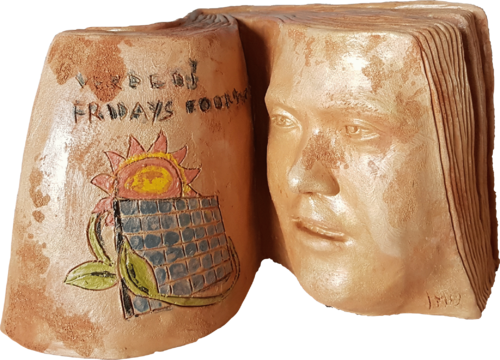 Il libro di  Greta Thunberg di Michele Imperiale, Scultura in vendita su Singulart