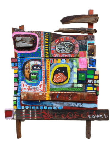 "A poem to Hundertwasser " von Marc Rayner, Skulptur kaufen auf Singulart