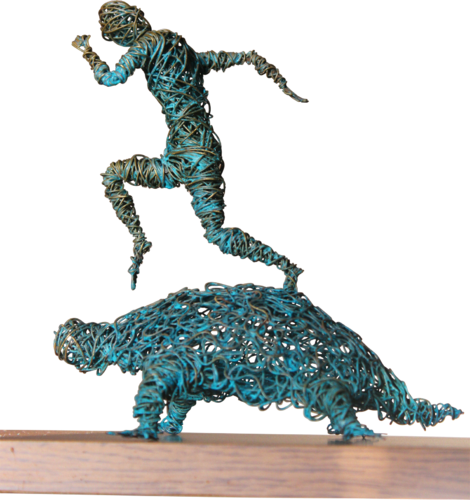 Endless Running (20x17x12_0.3kg copper 2019) by Karen Axikyan, Sculpture for Sale on Singulart