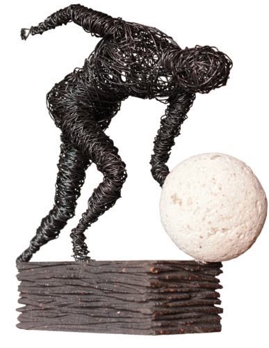 Start point 36x33x13 4.5kg iron, tufa, perlite by Karen Axikyan, Sculpture for Sale on Singulart