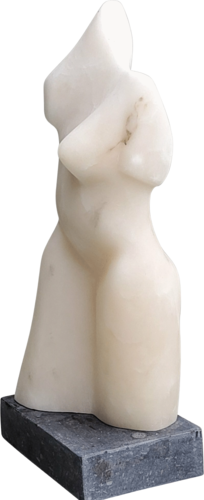 Torso albastra white von Hanneke Pereboom, Skulptur kaufen auf Singulart