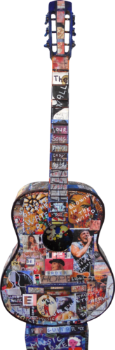 Pop-Guitar anni 70 von Giuseppe Zumbolo, Skulptur kaufen auf Singulart