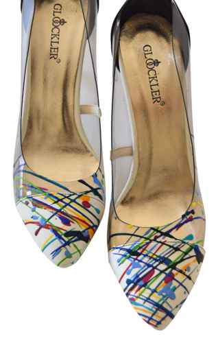 Colorful Highheels! von Astrid Stoeppel, Skulptur kaufen auf Singulart