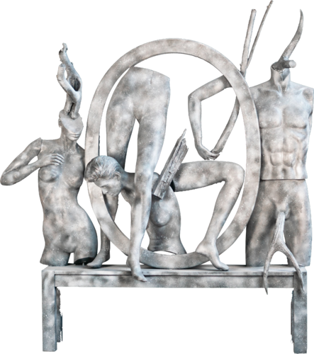 Bis-corps-nus ré-assemblés von Sof - Sophie Voigt-Chadeyron, Skulptur kaufen auf Singulart