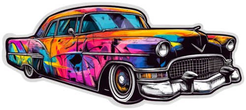 Cadillac wall art object von Cheeky Bunny, Skulptur kaufen auf Singulart