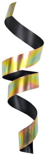 Gold and black chrome waves von José Soler Art, Skulptur kaufen auf Singulart