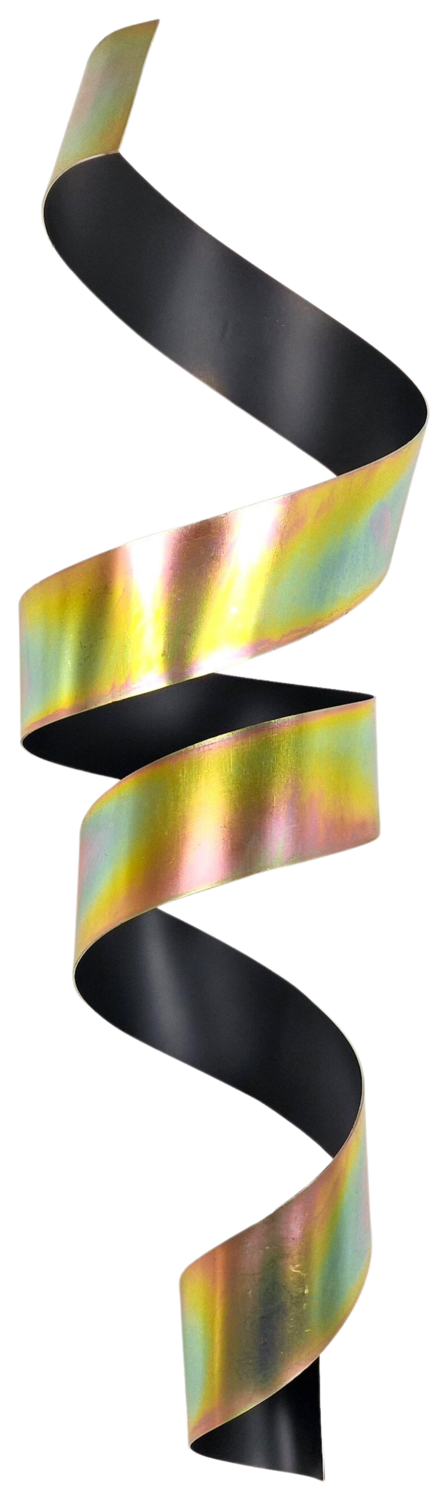 Gold and black chrome waves José Soler Art