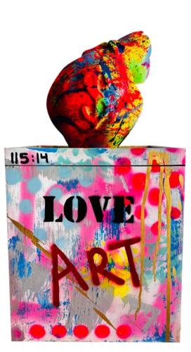 Neon  Money Bag de Jose Rivera, Escultura a la venta en Singulart