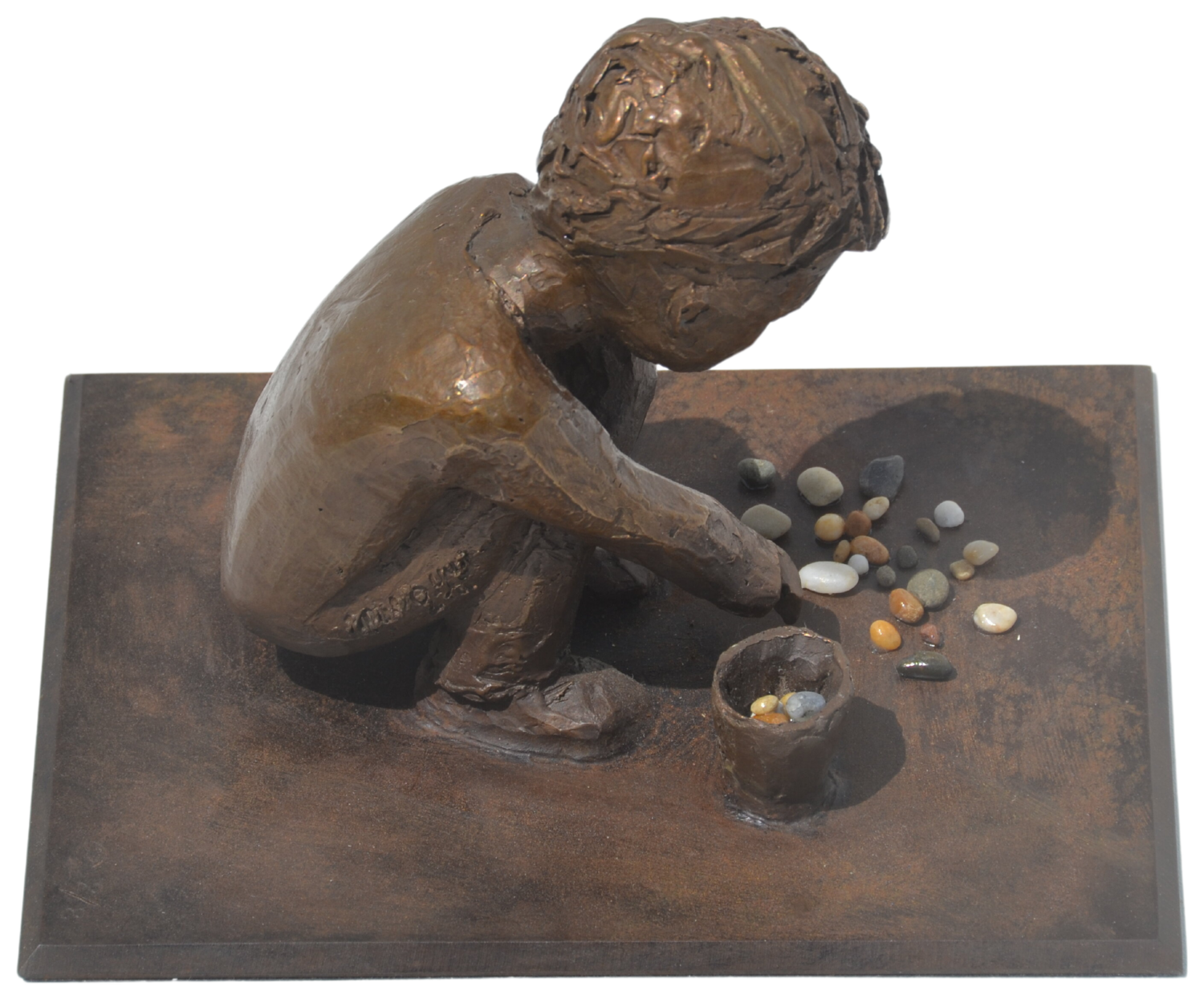 Les Petits Trésors et le Seau Manoyan Nathalie Olivier Skulptur zu verkaufen