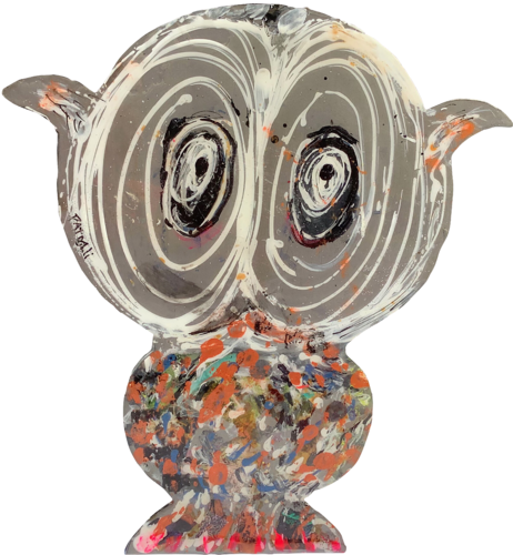 CHOUETTE PATTI30 ACIER di PatMoli, Scultura in vendita su Singulart