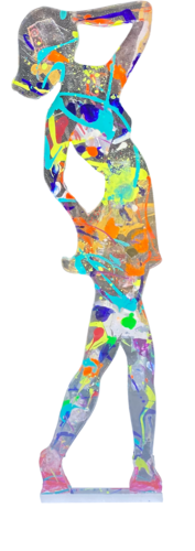 Danseuse plexiglas multicolore von PatMoli, Skulptur kaufen auf Singulart