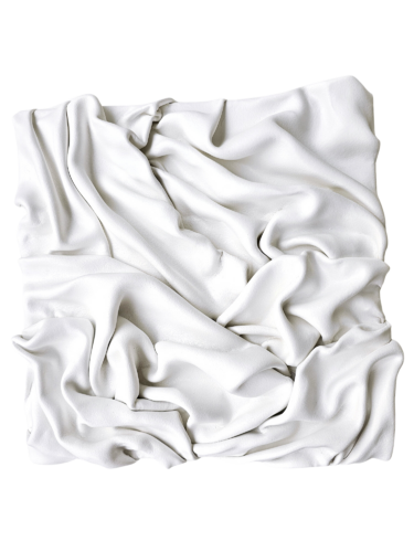 White folds 5. 3D abstraction. von Svetlana Saratova, Skulptur kaufen auf Singulart