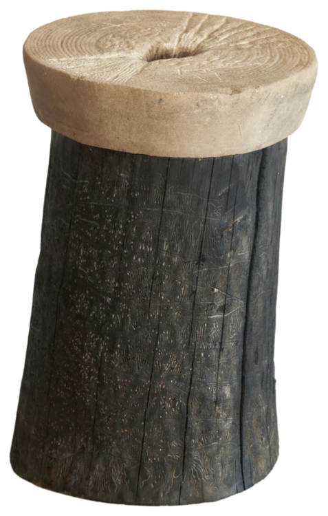 Escultura brutalista coleción ART BRUT Jean-Baptiste Van den Heede