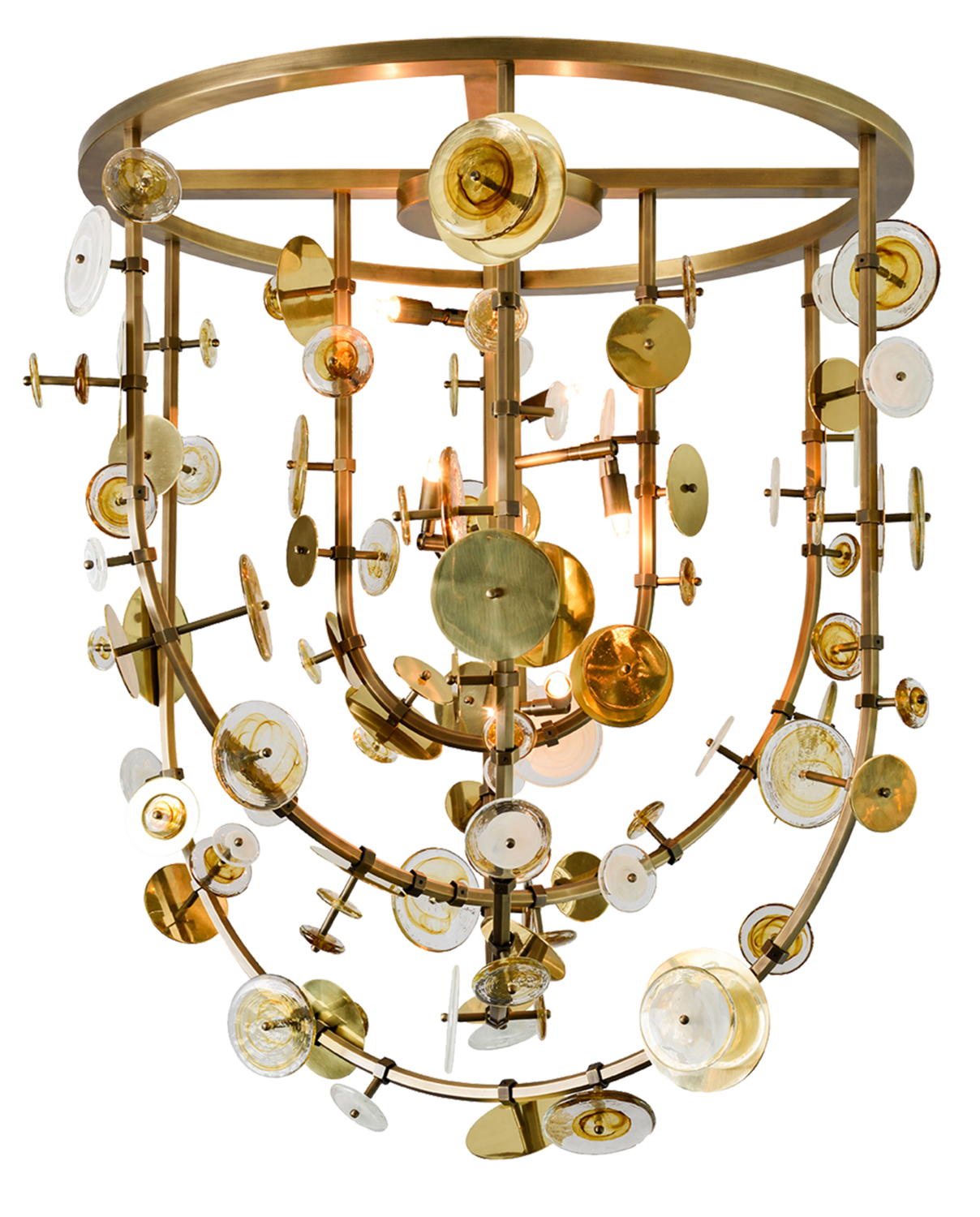 SPANGLED GLASS CEILING LIGHT by Deniz Tunc Design (2019) Lighting