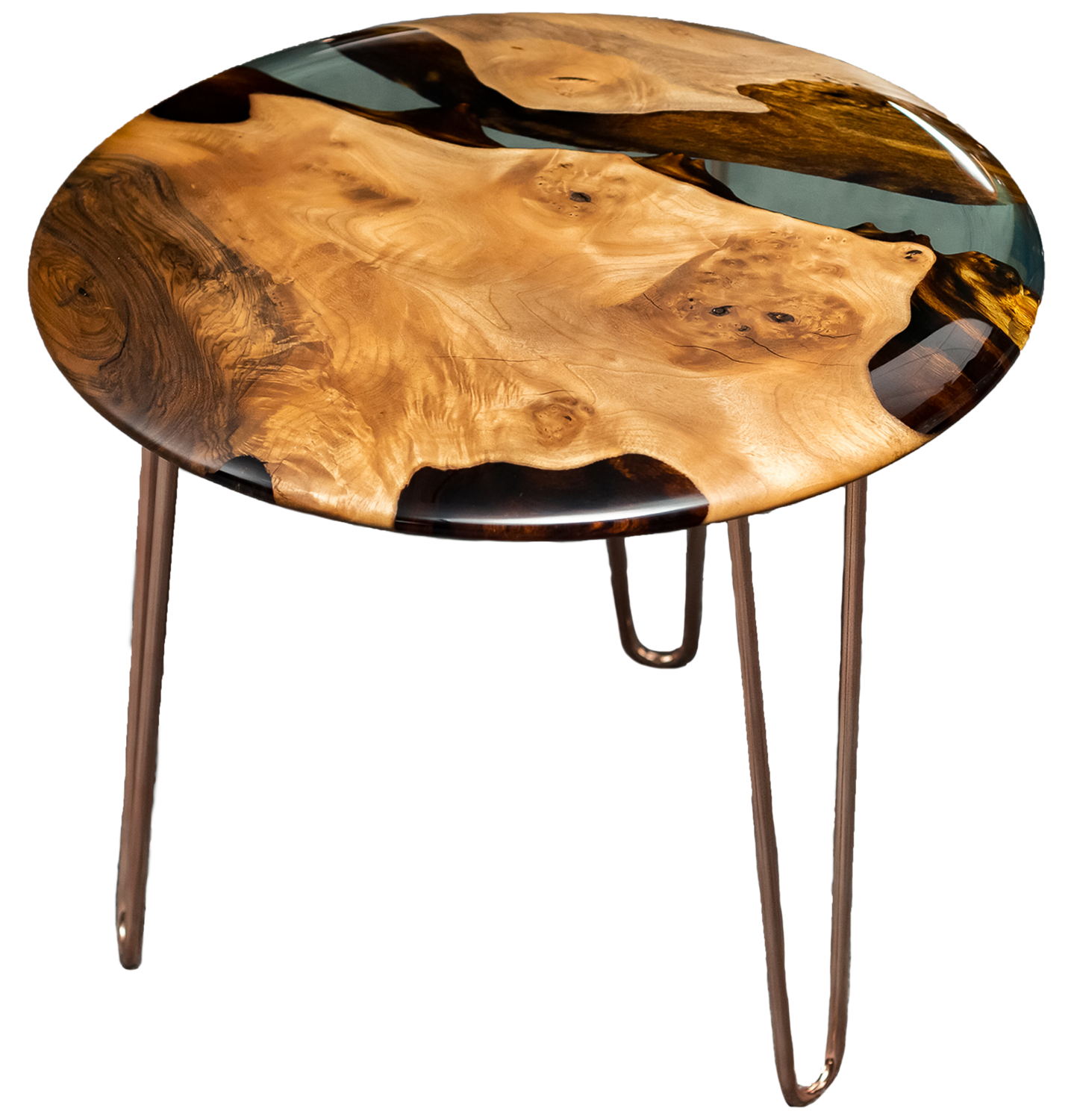 Office Smooth Edge Coffee Table , Resin Side Table, End Table by M