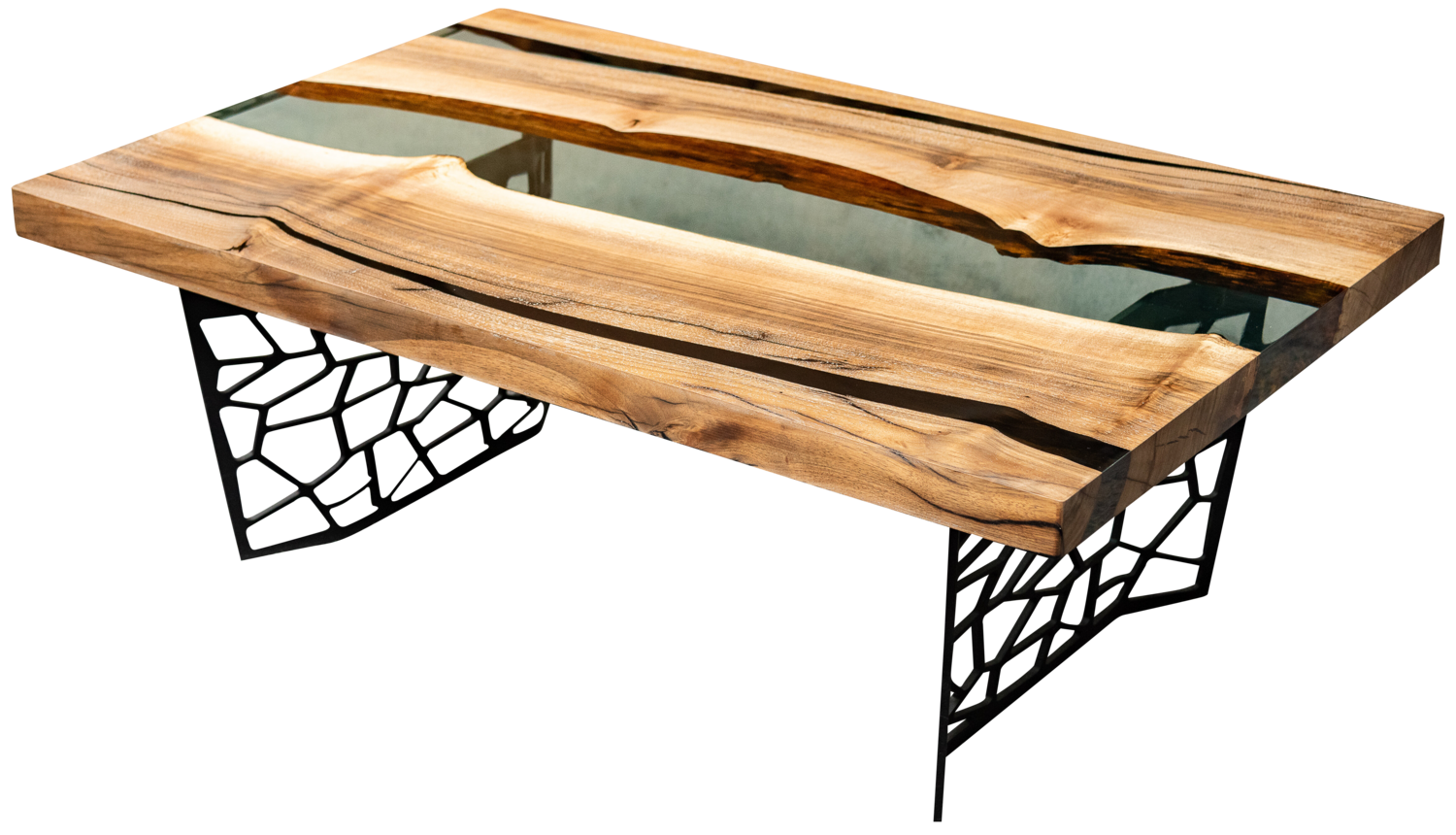 Voronoi Resin Center Table, Epoxy Coffee Table , Resin Middle Table