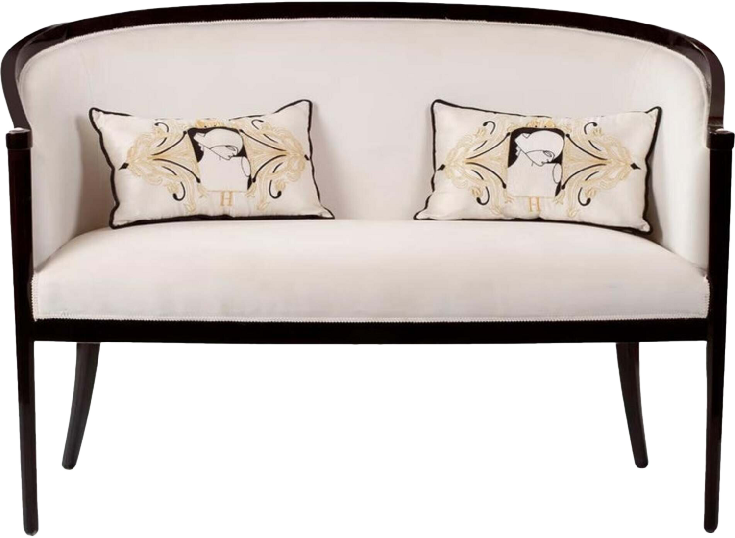 LORSKY SOFA by Hebanon Fratelli Basile (N.D) Seating Wood, Leather