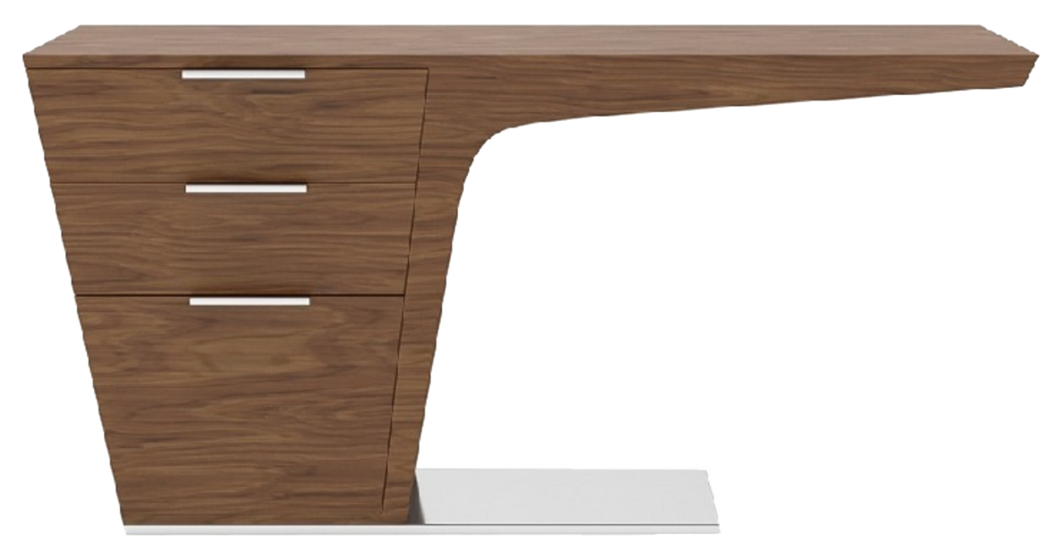 WALNUT WOODEN OFFICE DESK by Angel Cerdá (N.D) Tables Wood SINGULART