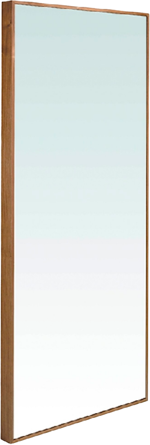 WOODEN STANDING MIRROR WITH NATURAL WALNUT FINISH by Angel Cerdá (N.D