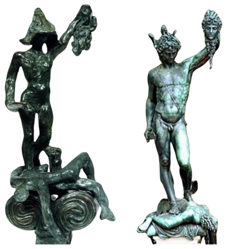 Perseus with Head of Medusa- Homage to Benvenuto Cellini par Salvador Dalí, Sculpture en vente sur Singulart
