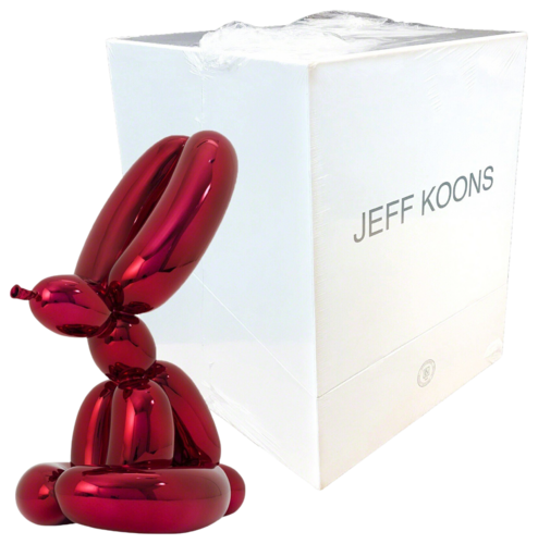 BALLOON RABBIT (RED) van Jeff Koons, Beeldhouwwerk te koop op Singulart