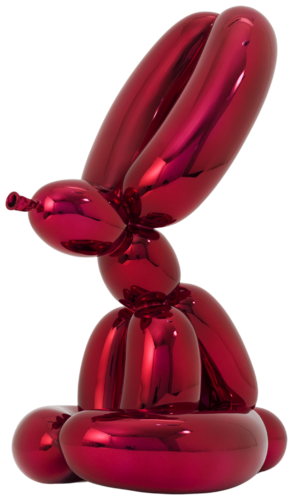 Balloon Rabbit (Red) van Jeff Koons, Beeldhouwwerk te koop op Singulart