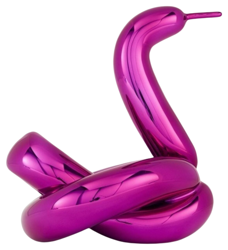 Balloon Swan (Magenta) van Jeff Koons, Beeldhouwwerk te koop op Singulart