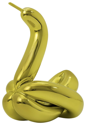 Balloon Yellow Swan di Jeff Koons, Scultura in vendita su Singulart