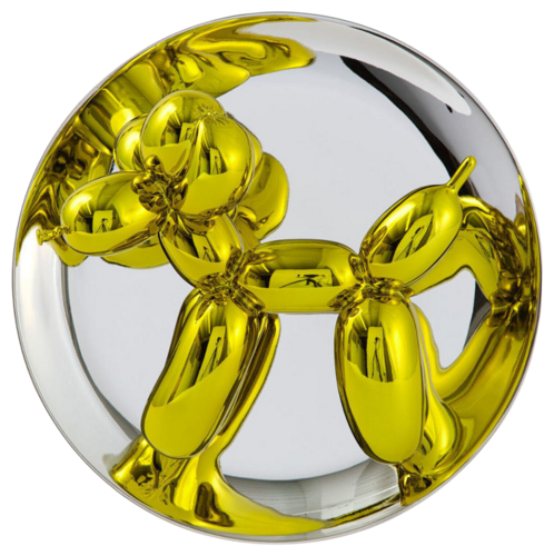 Balloon Dog (Yellow) di Jeff Koons, Scultura in vendita su Singulart