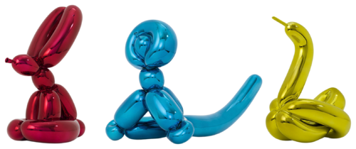 Balloon Animals (set of 3) di Jeff Koons, Scultura in vendita su Singulart