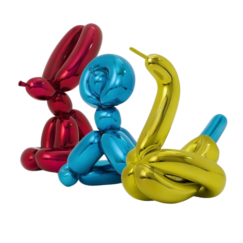 Balloon Animals, Set I in matching edition numbers by Jeff Koons, Sculpture for Sale on Singulart