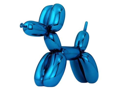 Balloon Dog (Blue) van Jeff Koons, Beeldhouwwerk te koop op Singulart