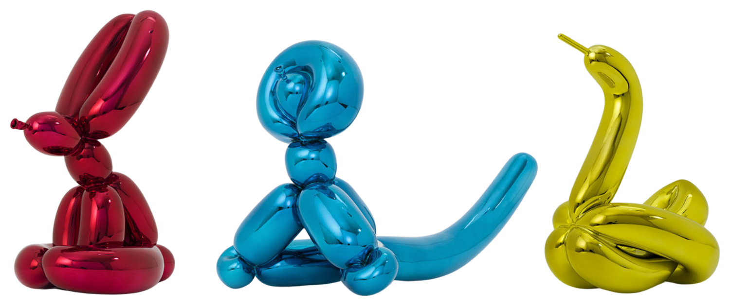 Balloon Animals (set of 3) Jeff Koons Scultura in vendita