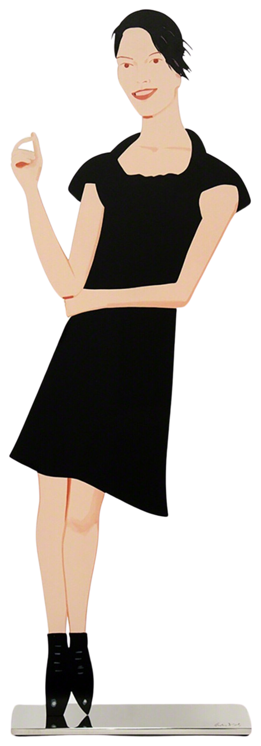 Carmen (Black Dress Cut-Out) Alex Katz Skulptur zu verkaufen