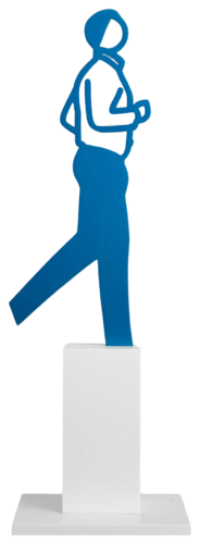 Clive. from "Running People." van Julian Opie, Beeldhouwwerk te koop op Singulart