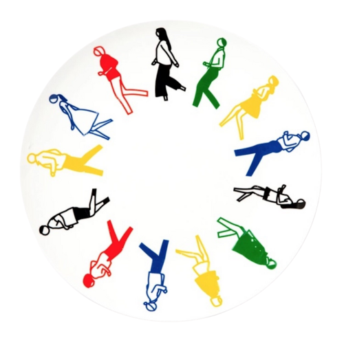 Running Plate van Julian Opie, Beeldhouwwerk te koop op Singulart