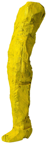 Gelbes Bein / Yellow Leg van Georg Baselitz, Beeldhouwwerk te koop op Singulart