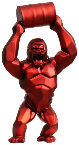 Wild Kong red metallic von Richard Orlinski, Skulptur kaufen auf Singulart