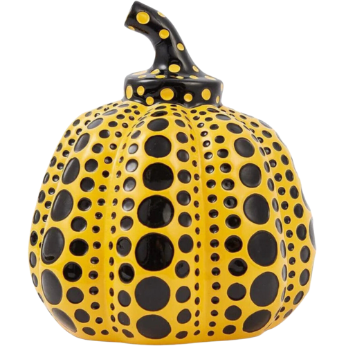 Pumpkin Cast Resin Figure - Yellow di Yayoi Kusama, Scultura in vendita su Singulart