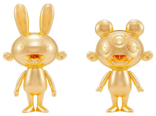 Kaikai (Gold), Kiki (Gold) van Takashi Murakami, Beeldhouwwerk te koop op Singulart