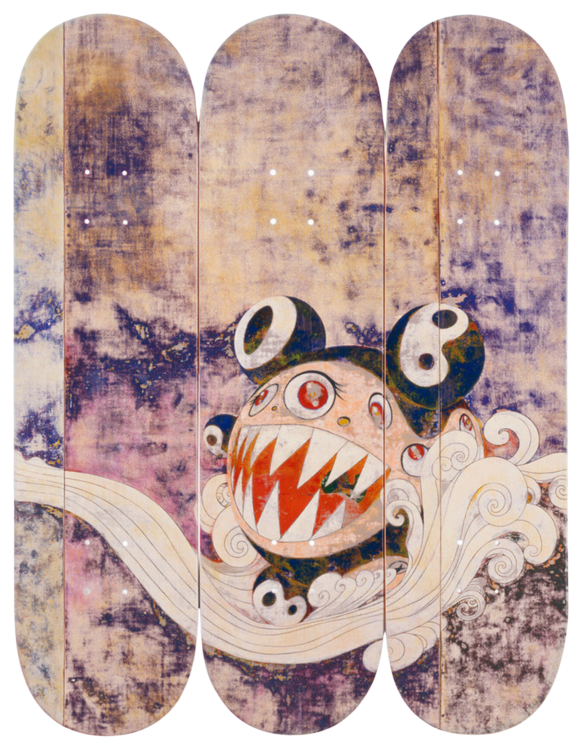 727 Skateboard Triptych (Complete set of 3) by Takashi